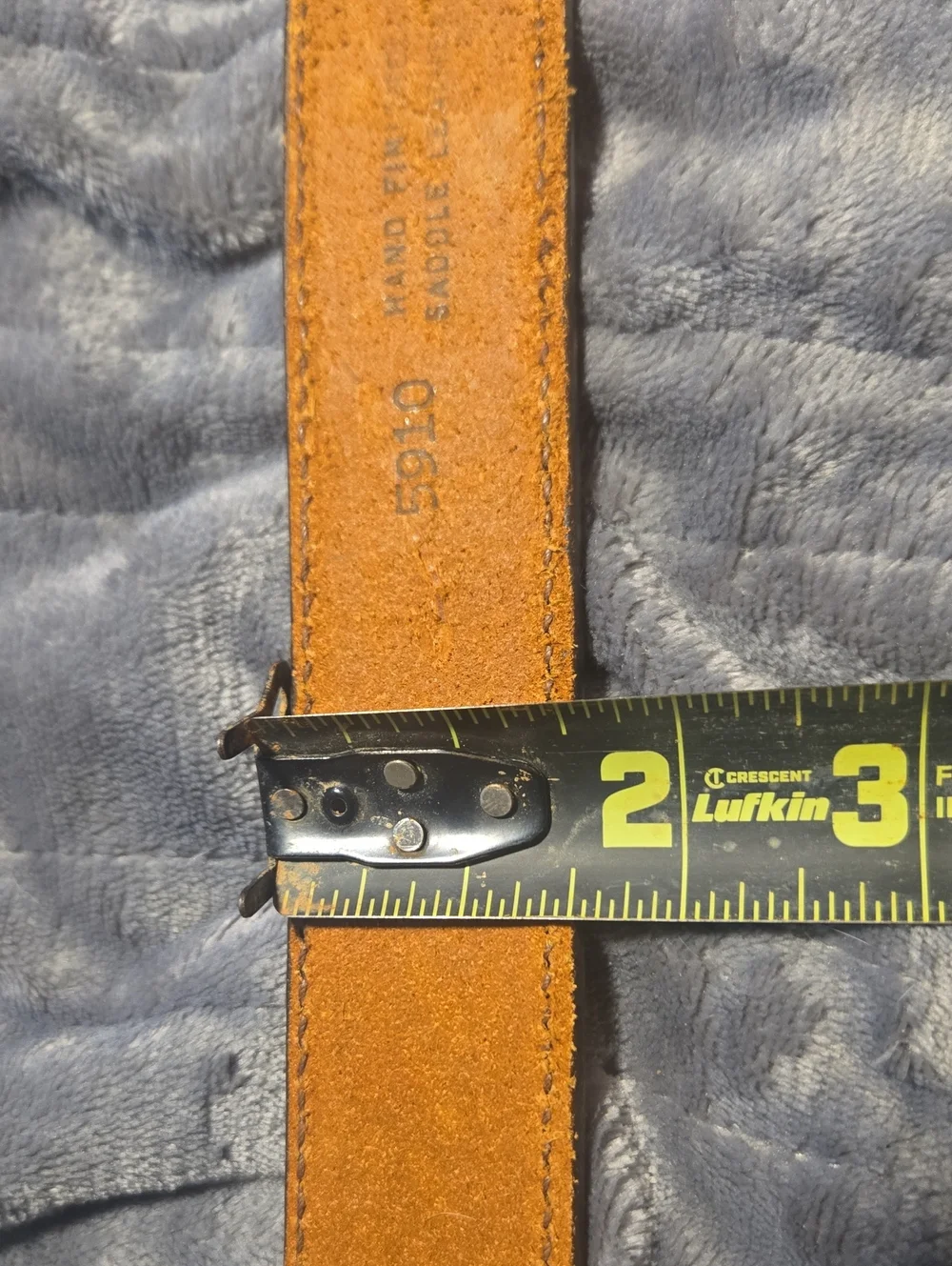 Vintage Western Leather Belt-Size 39